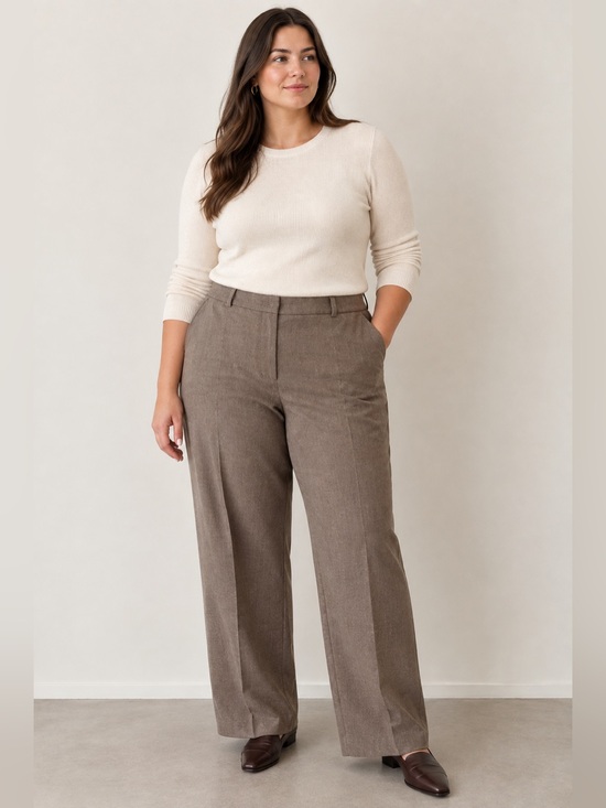 Baycrest Pants - Vintage Wide Leg Brown Wool Trousers by Baycrest Made in Canada Size 18/XXL Fall